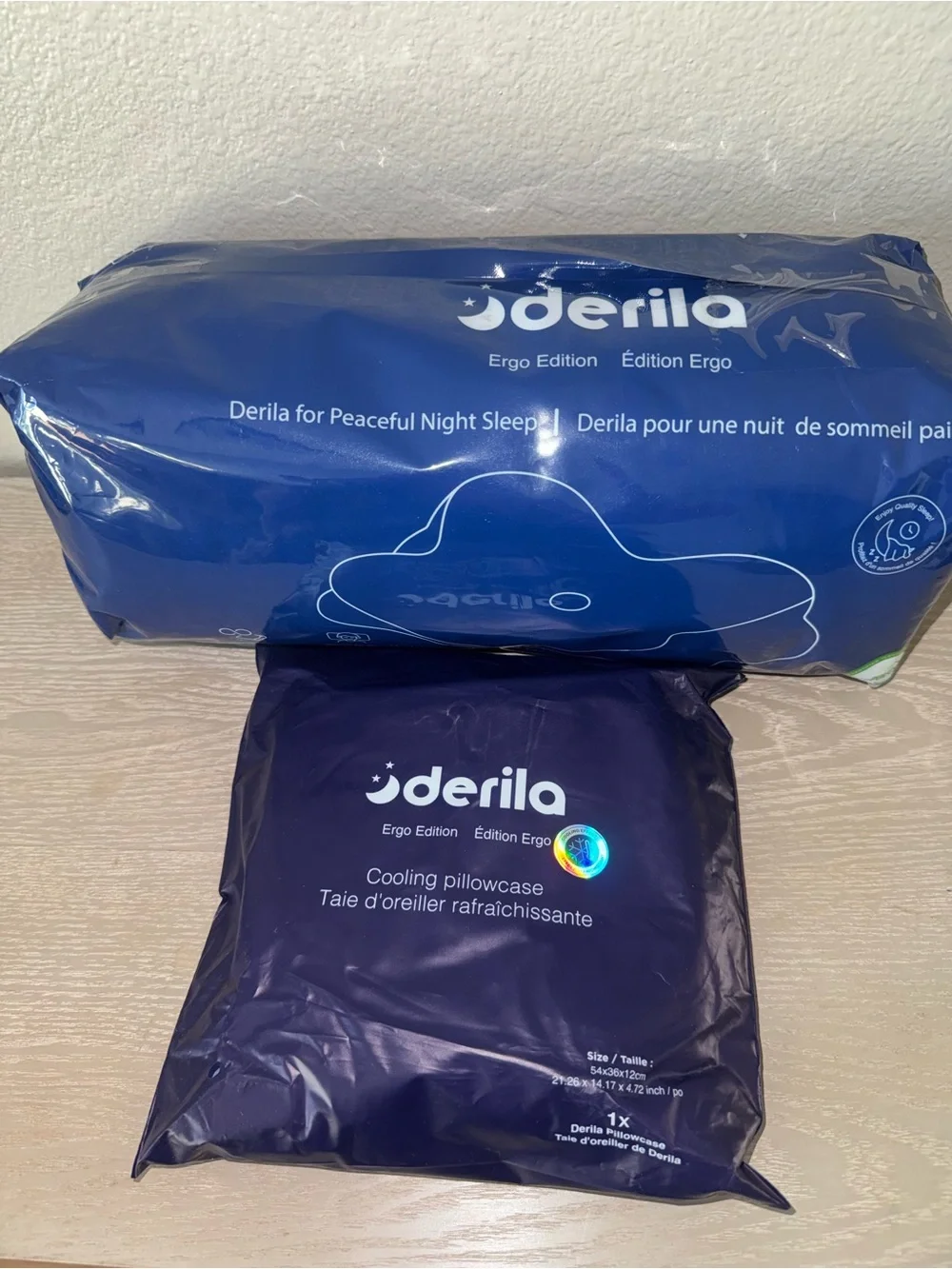 Derila Ergo Edition Memory Foam Pillow Standard 54x36x12cm + cooling pillowcase